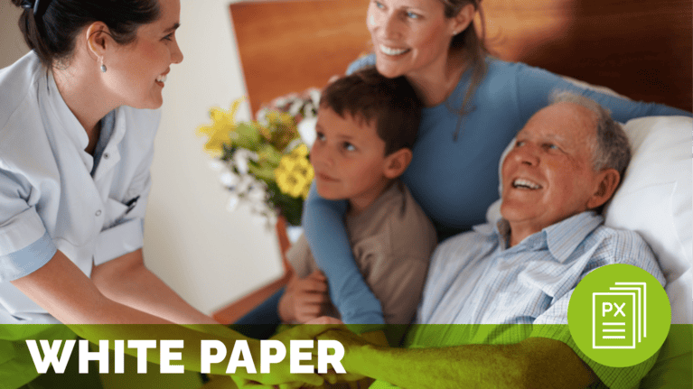 patient family partners in a hospital room