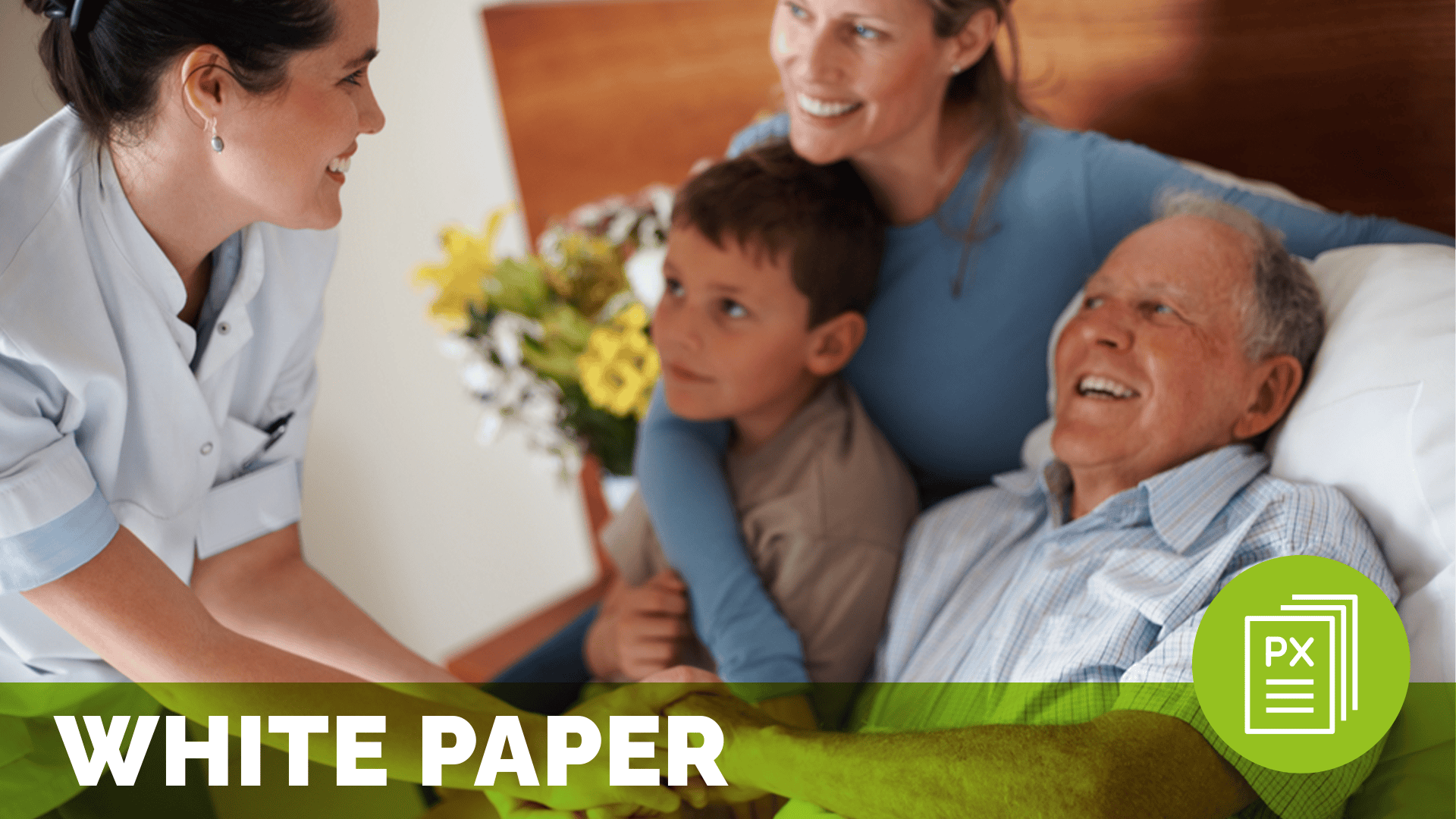 patient family partners in a hospital room