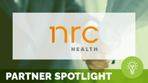 an image reading "partner spotlight," featuring the logo of NRC health